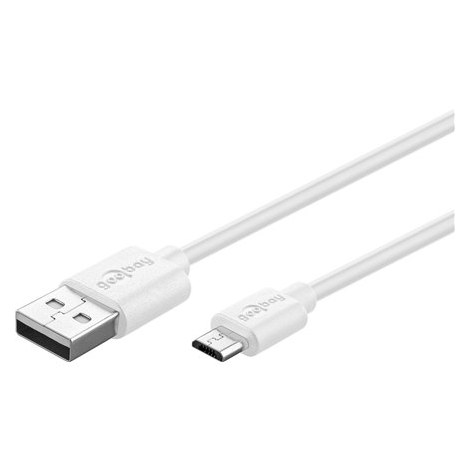 Goobay | USB cable | Plug | 4 pin USB Type A | Plug | White | 5 pin Micro-USB Type B | 1 m - 4